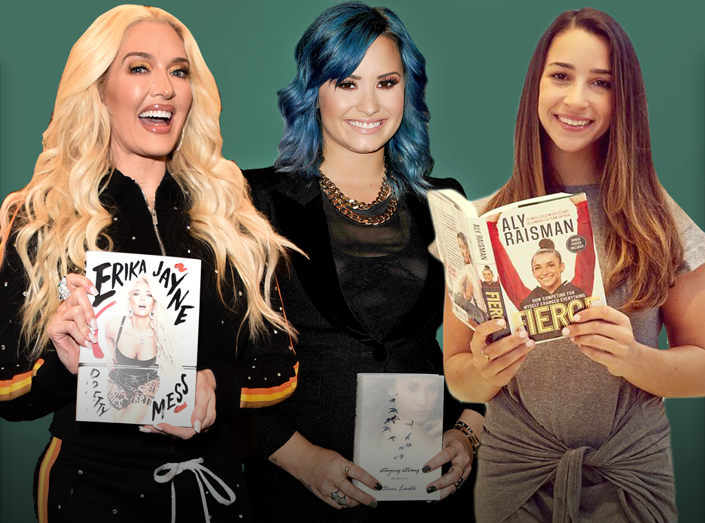 E-Comm: Celebs' Juiciest Tell-All Books, Demi Lovato, Erika Jayne, Aly Raisman